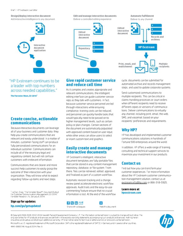 HP Exstream Interactive - Page 3