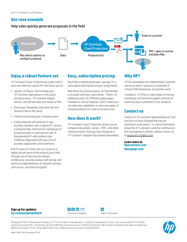 HP Exstream in the Cloud - Page 3